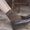 Dames sokken 1 paar mode sok medium buis herfst winter pure katoenen Korea stijl heldere zijde Japans
