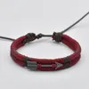 Charm Bracelets Arrow Armreifen für Frauen Liebhaber Paar Lucky Red String handgefertigt geflochtene verstellbare Armbandschmuck