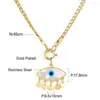 Pendant Necklaces LUXUKISSKIDS Blue Eyes Charms Choker For Woman Asethetic Evil Necklace Turkish Collier 2023 Design