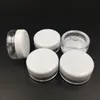 Kostenloser Versand weißer Deckel 5ml PS -Cremeglas, Mini Kosmetikcreme Probe Flasche Container Hülle Kosmetikverpackung 5G Mini Plastik bo shsb