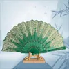 Decorative Figurines Random Color Chinese Style Folding Fan Vintage Fold Hand Held Flower Printing Dance Party Pocket Gifts