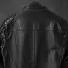 Erkek Ceketler Erkek Deri Ceket Doğal Cowhide İnce Fit Motosiklet Man Biker Ral Learher Coats Sonbahar Chaqueta De Los Hombres 230814