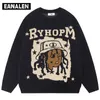 Herentruien Harajuku Cartoon Anime Dikke Sweater Herenstraat Oversized pullover Campus Retro Knit Sweater Opa Ugly Sweater Dames Y2K 230814