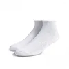 Men's Socks 1 Pair Thickened Men Women Towel Bottoms White Sports Loop Waist Pure Black Running Cotton