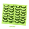 Multilayer Thick False Eyelashes Naturally Soft Wispy Reusable Handmade Fluffy Fake Lashes Extensions Messy crisscross Strip Lash