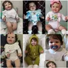 Dolls 60 cm 3D-fars skóra miękka sile Reborn Baby for Girl Realistic Princess Toddler Art Doll z Vascar Vein Dress Up Bebe 220315 D Dhjqk