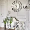 Wandklokken 3D Modern Design Mirrored Plexi Clock Big Siven Silent Flow Home Living Room Office Decoratie en zilver