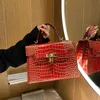 Bolsas de ombro por atacado de fábrica 6 cores diariamente Joker Handbag de couro em êxtase clássico de crocodilo