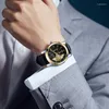 Armbandsur Sdotter Uthai M4 Men Mechanical Watch Day and Night Switching Luminous Hela Automatic Hollowed Out Multi Dial