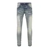 Jeans gerade Beinjeans für Männer Designer Jeans Männer Jeans Designer Hip Hop Jeans Fashion Herren Hosen Jeans Top -Qualität Jeans Lila Motorrad cooler Denim Pant11