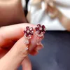 Stud Earrings The Engagement Gift Garnet Earring Natural And Real 925 Sterling Silver