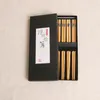 Chopsticks 5Pairs Japanese For Sushi Non-Slip Sticks Tableware Multi Color Wooden Set Kitchen Tools
