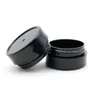 5G/5ML Round Black Jars with Screw Lids for Acrylic Powder, Rhinestones, Charms and Other Nail Accessories Ntxmg