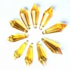 CHANDELIER CRISTAL 100PCS 36MM Sparkle Gold K9 Pingentes (anéis livres)/ Peças de lâmpada de cristal/ gotas de gelo para