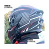 Motorfiets helmen motorhelm helm f-face er dubbele vizier voor raceveilige accessoires c441 drop levering mobiles motorfietsen dh2mc
