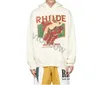 Designer Rhude Hoodie Herren Hoodies Rhude Hooded Männer Frauen Designer Hoodies Mode Populär Logo Briefe Drucken Pullover Herbst Sweatshirts