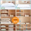 Storage Bags 4-15 Pcs Space Saver Vacuum Storage Bags Hand Rolled Dust Proof Compression Bags for Travel Vacuum Sealer Bags for Clothes 230814