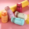 Mugs 200ml 350ml Cute Candy Mini Thermos Cup Kids Cartoon Water Bottle Stainless Steel Thermal Coffee Mug Vacuum flask insulated 230814