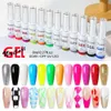 12 -stcs/lot 8ml voering geltekening verf nagellak prachtige kleur Franse gels UV/LED nail art Design schilderij E241