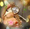 Iced Out Special Shape Roman Tank Dial Watch Women Top Fashion Hip Hop roestvrij staal Quartz Movement Business Bracelet Watches Montre de Luxe Gifts
