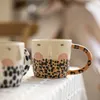 Mugs DIY Mug Korean Style Handmade Cups Creative Cup Ceramic For Gift Coffee Modern Lovely Kitchen Accessories 230815