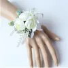 웨딩 코사이지 및 부 토니 에스 인공 장미 실크 신랑 Boutonniere Flower Groomsman Buttle Hole Mariage Accessorieszz