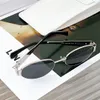 Högkvalitativ CL 43235 Cat Eye Solglasögon för kvinnor designer solglasögon lyx retro ovala solglasögon metall kvinnor solglasögon vintage solglasögon UV400 med fall