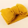 24 -st/veel nieuwe grote dubbele laag bowknot hoofdbanden baby wol gebreide elastische haarbanden