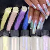 Nagelglitter Meerjungfrau Chrompulver Holographic Aurora Pigment für Nägel Dip DIY -Lieferungen 230814