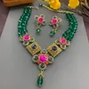 Choker Timeless Wonder Retro Crystal Geo Zirconia Beaded Statement Necklace for Women Designer Jewelry Gothic Runway Rare Set Top 4425