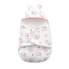 Vinter nyfödda baby wrap filtar tecknad baby sovsäckar kuvert för nyfödd sömn säck tjock kokong för baby 0-6 månader