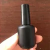 15ml Frost Black Empty Nail Polish Bottles Vials Containers Sample Bottles with Brush Cap for Nail Art Qcmie