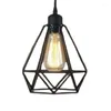 Pendant Lamps Iron Small Cage Industrial Chandelier American Country Bar Retro Living Room Cafe