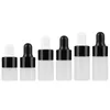 1 2 3 ML mini doorschijnende matte glazen druppelflesje monsterflesje pot cosmetische etherische olie fles container met glazen oogdruppel Ntask