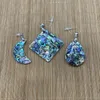 Pendant Necklaces High Quality Abalone Shell Cut Water Drop Crescent Moon Charm Jewelry Bracelet Necklace Handcrafted