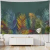 Tapestries effen kleurplant tapijtwand hangen eenvoudige slaapmat slaapkamer decoratieve achtergrond achtergrond doek r230815