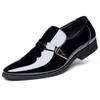 Dress Shoes Patent Leather Men's Business Formal Suit voor mannen Comfort Slip op Casual Luxury Wedding 230814