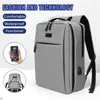 Laptop z plecakiem antykradzieżowe wodoodporne plecaki USB ładowanie torby na podróż biznesową 14 15,6 16 17,3 cala Mochila