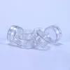 2 ml przezroczysty plastikowy pusty jar28x13mm przezroczysty pokrywka 2gram rozmiar próbki do kosmetyczny krem