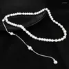 Pendant Necklaces 2023 Pearl Backdrop Back Chain Jewelry For Women Party Wedding Backless Dress Accessories Drop