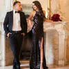 Męskie garnitury szczytowe Lapel Groom Wedding Tuxedo Męskie spodnie Prom Party Man Blazer Costum