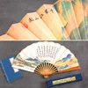 Decorative Figurines 1PC Folding Fan Handheld Elegant Antique Style Hand Foldable Calligraphy Ink Painting Chinese Accessorie Oriental Decor