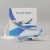 Aeronave Modle Metal Aircraft Modelo 20cm 1 400 Korea B747 Material de liga de réplica de metal com trem de pouso Ornamento Infantil Toys Birthday Gift 230815