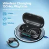 Wireless Earbuds Bluetooth 5.3 Headphones 120Hrs Playtime Wireless Charging Sports Earphones with LED Power Display IPX7 Waterproof Over-Ear Buds with Earhooks