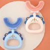 Soothers Teethers Cartoon Childrens U shape Toothbrush Soft Infant Tooth Teeth Clean Brush Cleaning Baby U shaped Children 230814