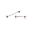 Labret Lip Piercing Gioielli 14G ASTM 36 Piercing della lingua anelli con bilanciere filettati internamente Lengua Orera del capezzolo tragus 230814