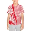 Men's Casual Shirts Polynesian Tribal Tongan Totem Tattoo Tonga Prints Boy Smalls Baseball Jersey For Drop Street Hiphop Tops Wear
