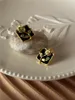 Stud Earrings Timeless Wonder Retro Enamel Rose For Women Designer Jewelry Party Gift Ins Trendy Top Cute Sweet Japan Rare 4437