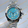 2023 New Hot Selling Top Quality Watches 116520 Cal.2813ムーブメント40mm Sky Blue Luminous Dial 116520 Chronograph No Mechanical Automatic Mens Watchリストウォッチ