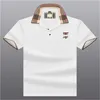 High End broderad kortärmad bomullspolo skjorta män s t shirt koreanska modekläder sommar lyx top1688